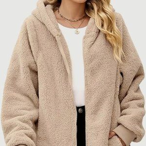 Yanekop Oversized Sherpa Jackets - Size: S